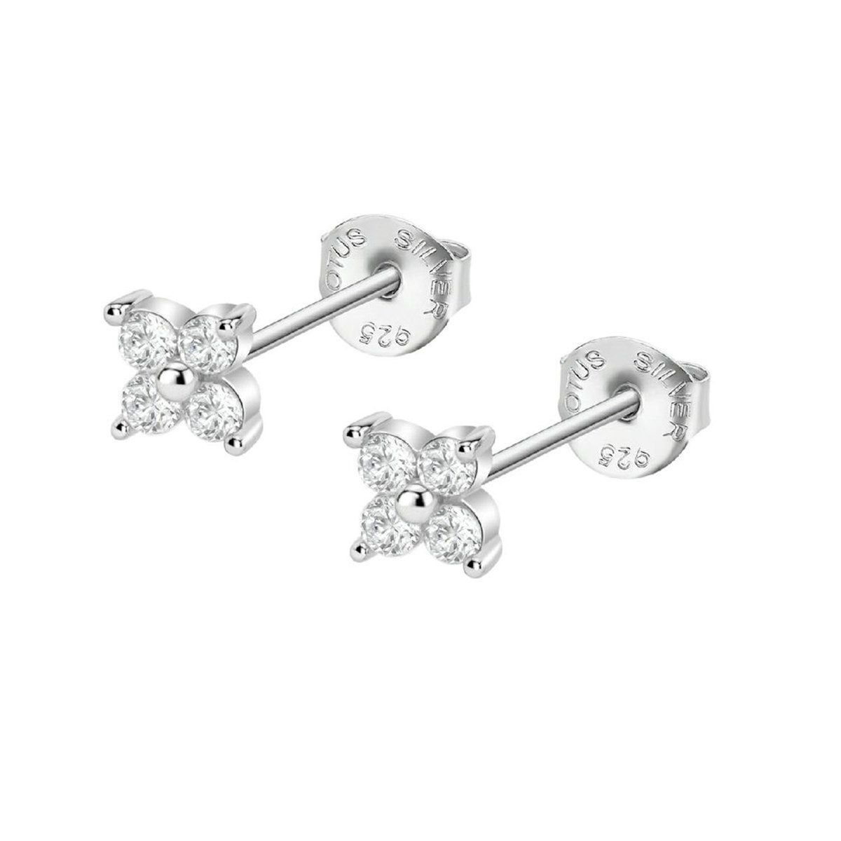 Boucles d'oreilles Lotus Silver argent fleur