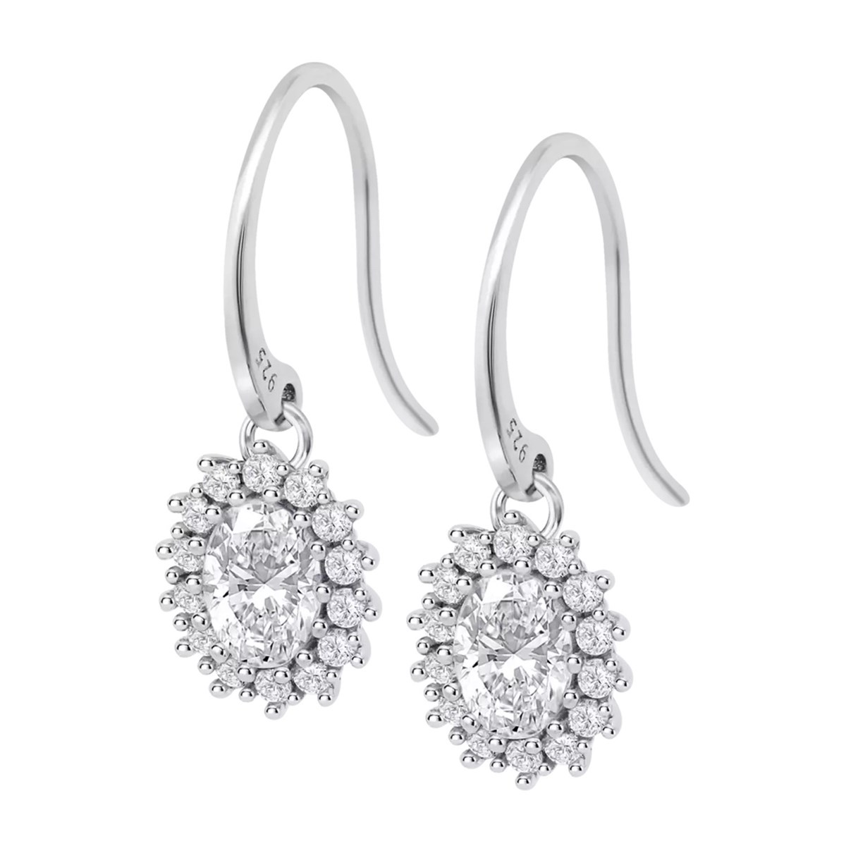 Boucles d'oreilles Lotus Silver argent marguerite