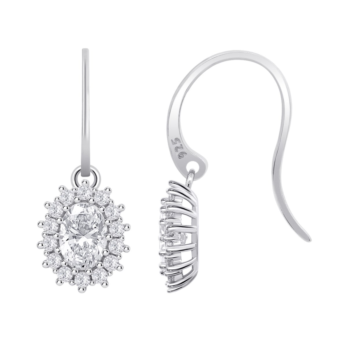 Boucles d'oreilles Lotus Silver argent marguerite - vue 2