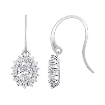 Boucles d'oreilles Lotus Silver argent marguerite