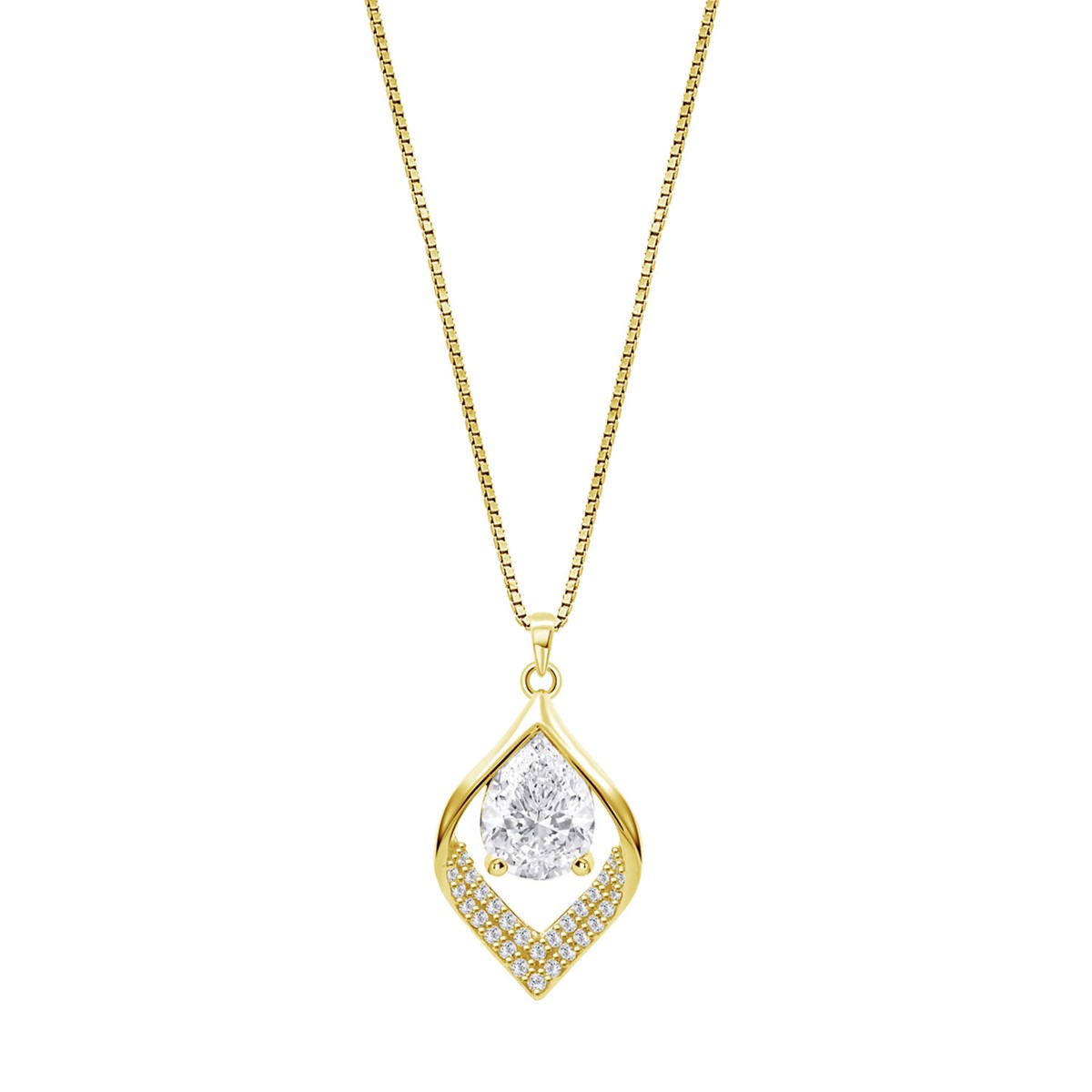 Lotus Silver necklace silver-gold