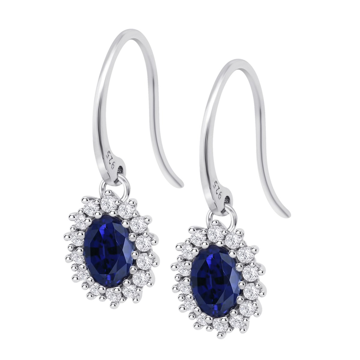 Silver Lotus daisy earrings
blue
