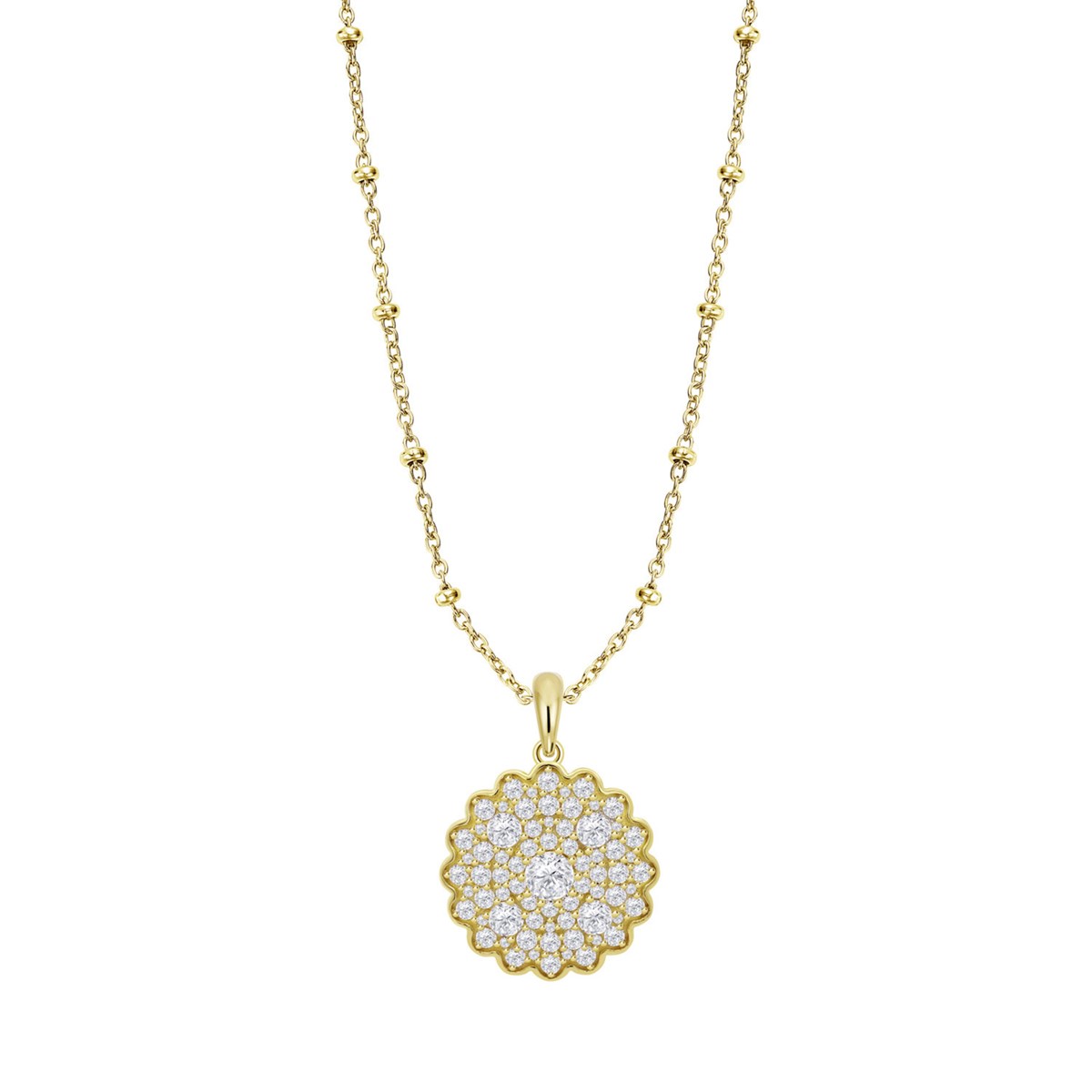 Collier Lotus Silver argent doré fleur