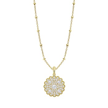 Collier Lotus Silver argent doré fleur