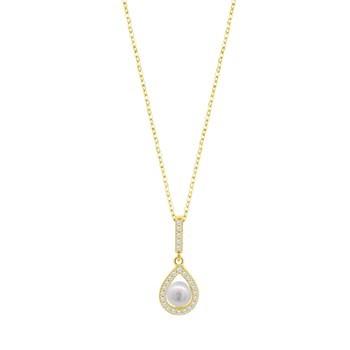 Collier Lotus Silver argent doré perle