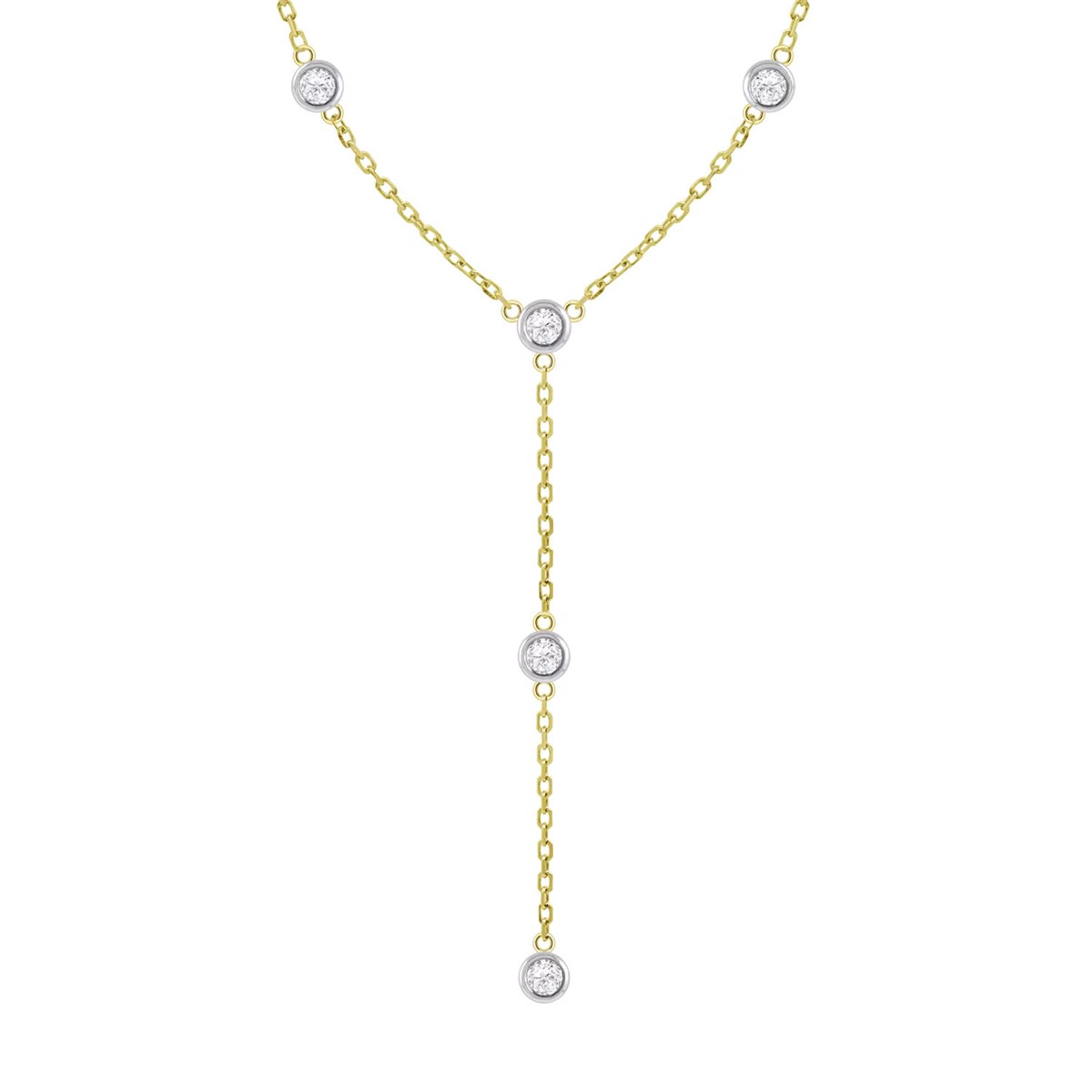Collier Lotus Silver argent doré Y - vue 2
