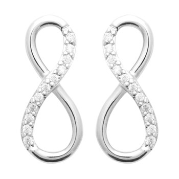 Boucles d'oreilles Brillaxis argent rhodié OZ
Infini