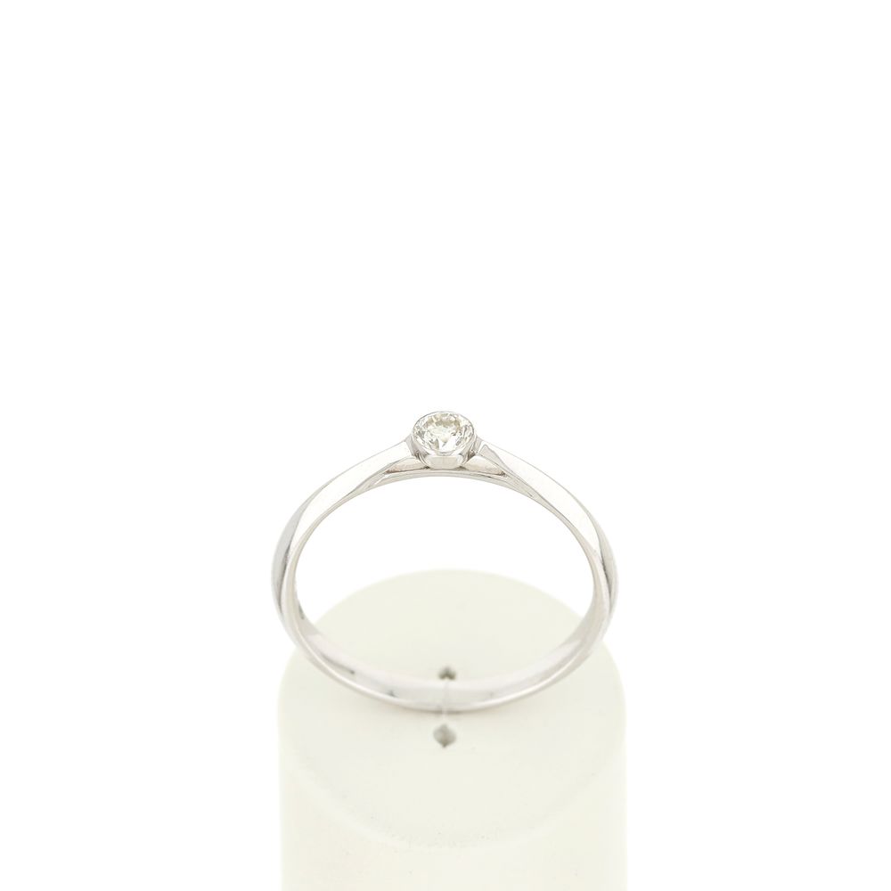 Bague MATY Or 375 blanc Diamant - vue 360