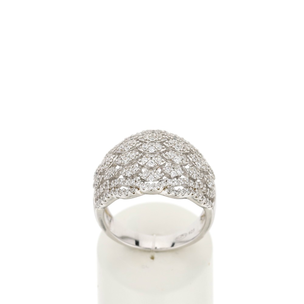 Bague argent 925 zirconia - vue 360