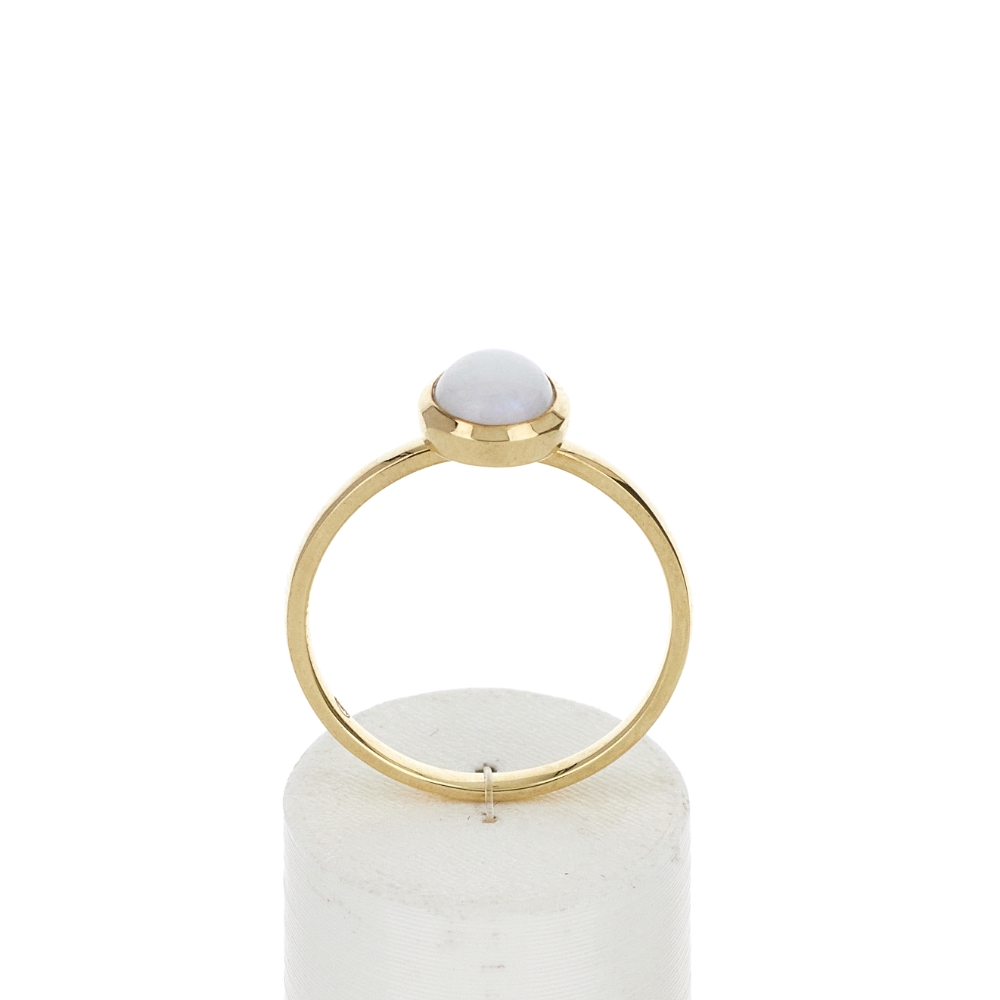 Bague or 375 jaune opale - vue 360