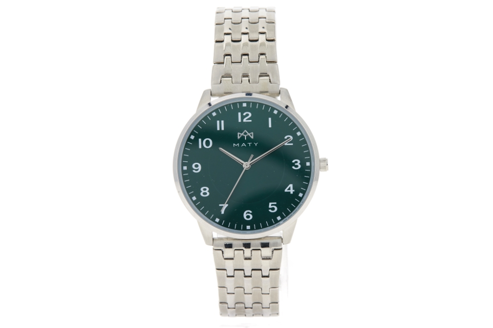Montre MATY homme, bracelet acier inoxydable - vue 360