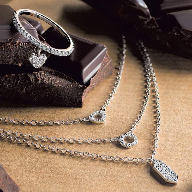 Parure 2 pièces argent 925 zirconia - vue 1