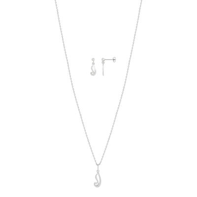parure argent 925 diamant - vue 1