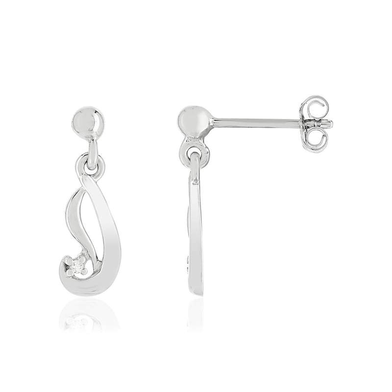 parure argent 925 diamant - vue D1