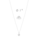 Parure 925 argent zirconia - vue 1