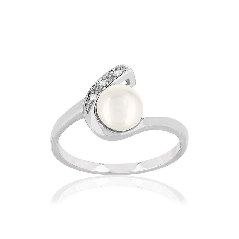 Parure argent 925 perle - vue D1