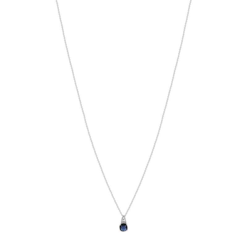 Parure argent 925 zirconia bleu et blanc - vue D2