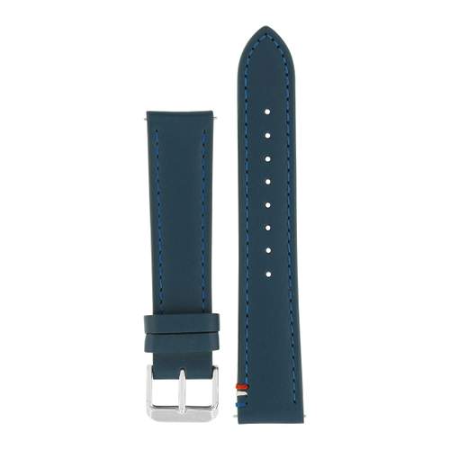 Bracelet de montre cuir bleu