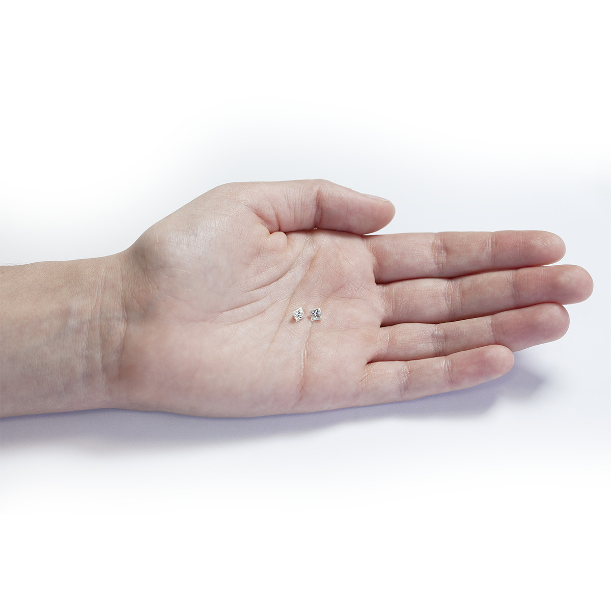 2 DIAMANTS carrés 0.77 ct. - vue D2