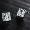 2 Diamants blancs forme carrée taille princesse qualité H/I P1, 0.77 ct. - vue VD3