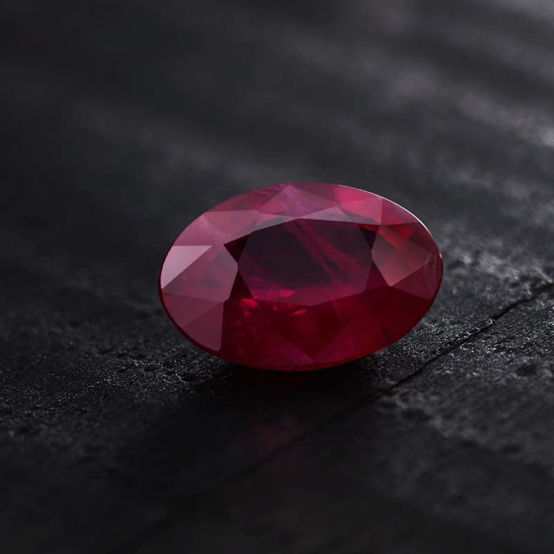 RUBIS ovale 1.27 ct. - vue D3
