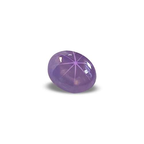Saphir violet, fome cabochon, étoilé, 6.85 ct.