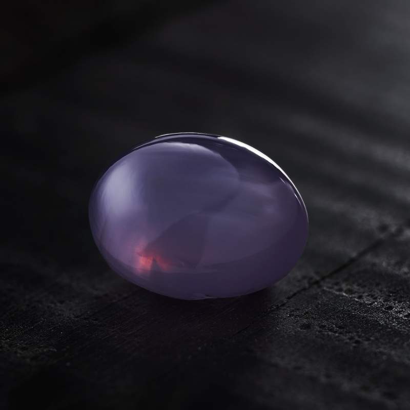 Saphir violet, fome cabochon, étoilé, 6.85 ct. - vue D3