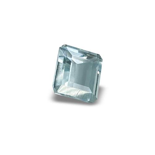 Topaze bleue, taille rectangle à pans coupés, 11.52 ct