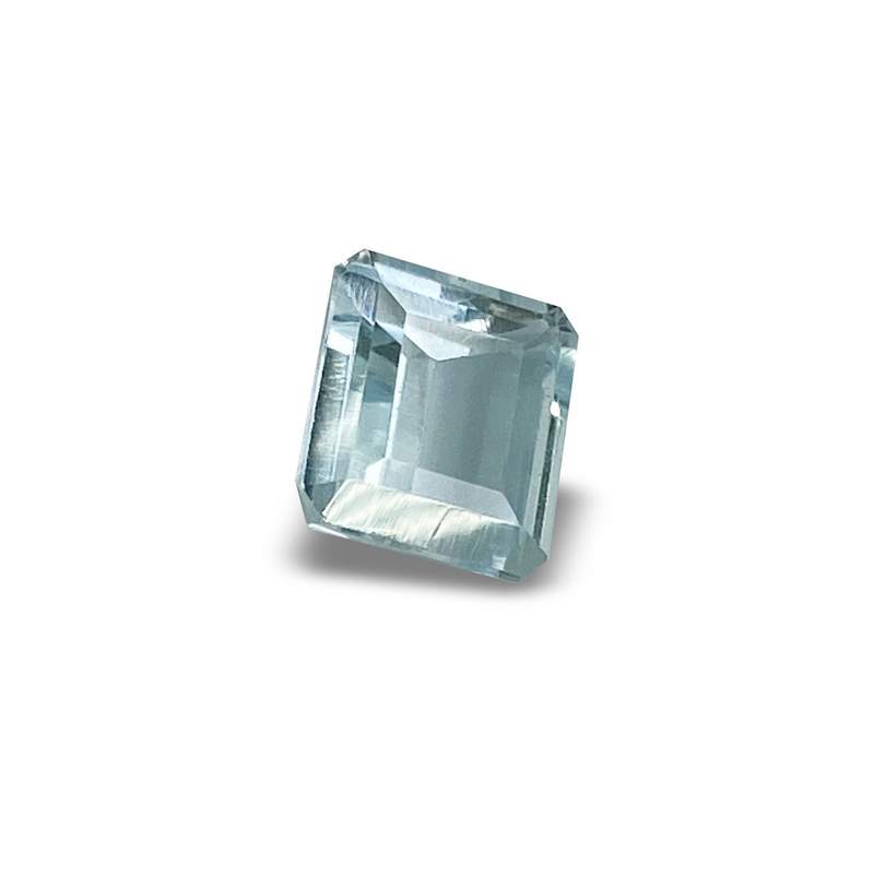 Topaze bleue, taille rectangle à pans coupés, 11.52 ct - vue 1