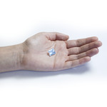 Topaze bleue, taille rectangle à pans coupés, 11.52 ct - vue D2