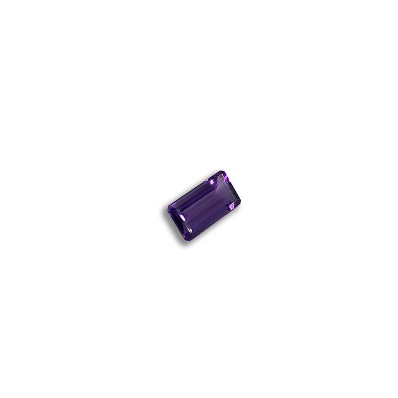 Amethyste rectangle pans coupés - vue 1
