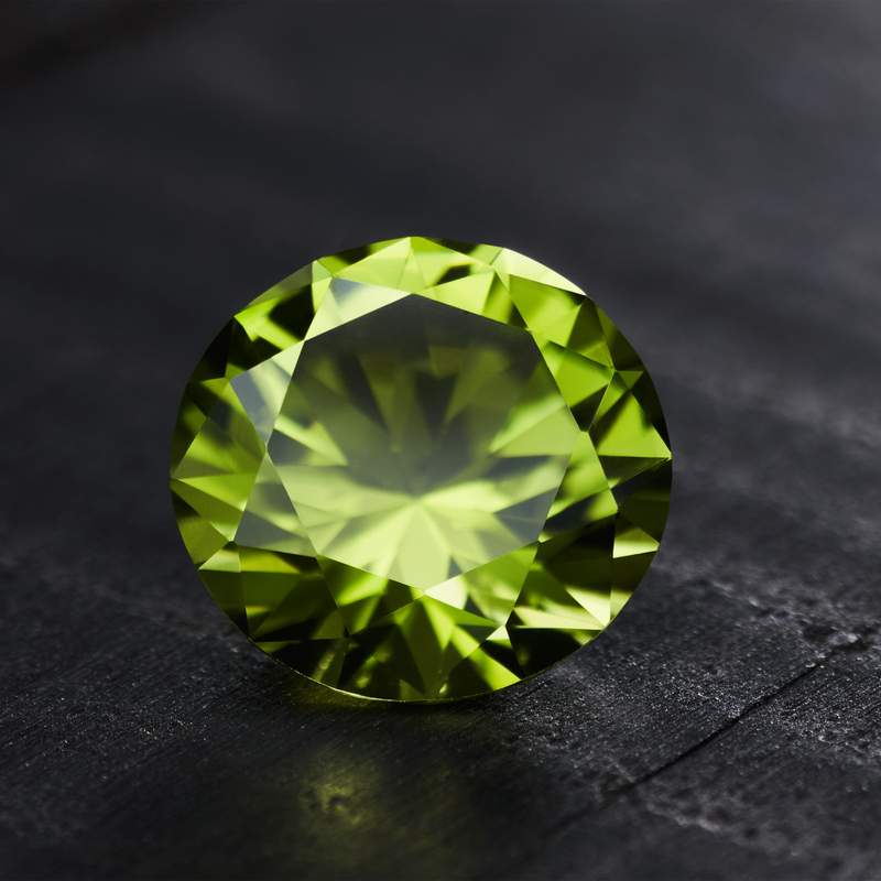 Peridot 2,94 ct - vue D1