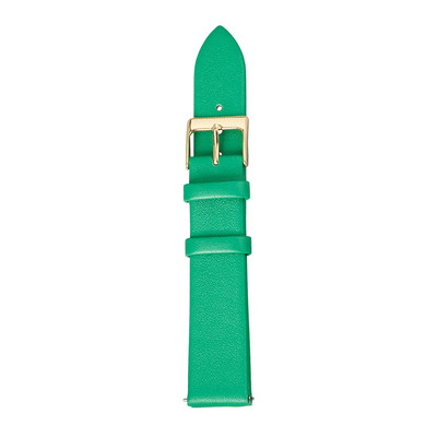 Bracelet de montre cuir vert 18 mm - vue 1