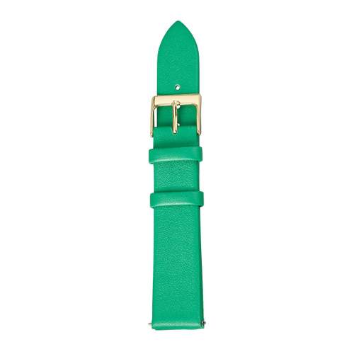 Bracelet de montre cuir vert 18 mm