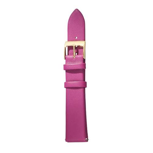 Bracelet de montre cuir violet 18 mm