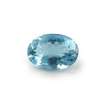 Aigue-marine bleue forme ovale 13 ct - vue 1