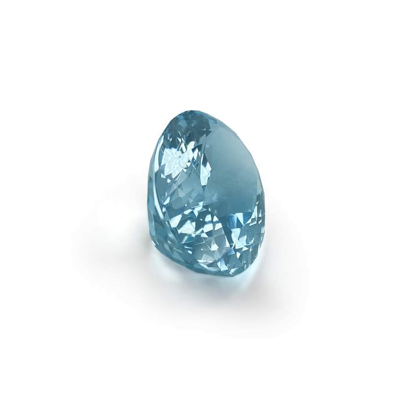 Aigue-marine bleue forme ovale 13 ct - vue 2