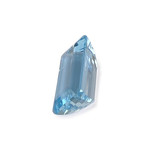 AIGUE-MARINE rectangle pans coupés 10.44 ct. - vue 2