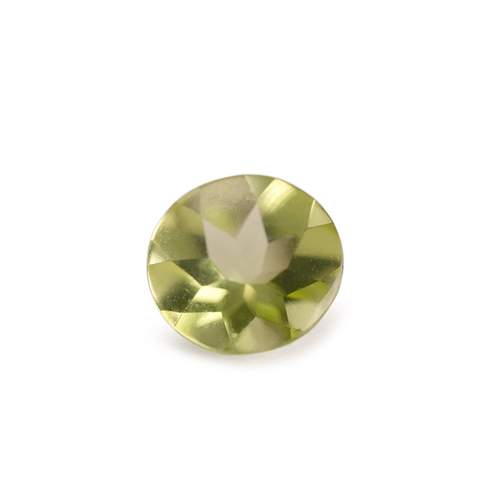 Round PERIDOT, 0.75 ct.