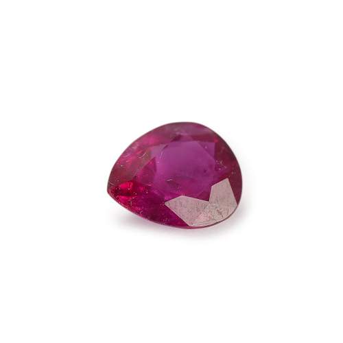 Pear-shaped ruby, 0.88 ct.