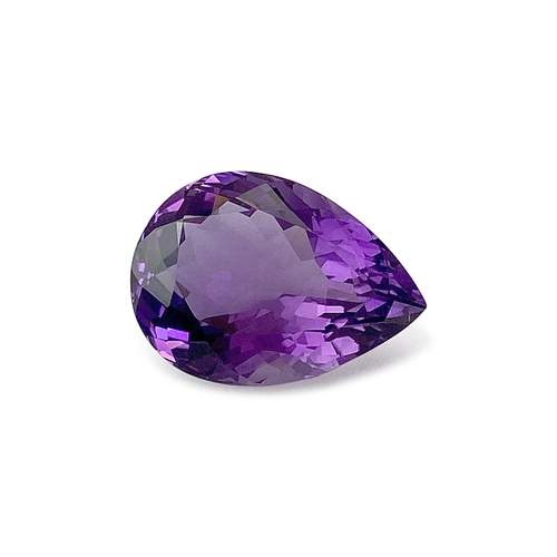 Pear-shaped amethyst, 41.48 carats