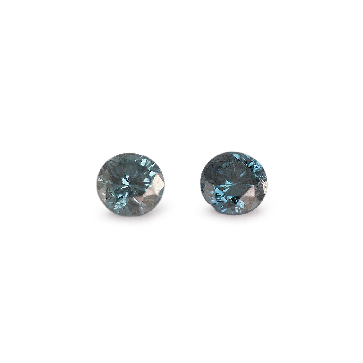 DIAMANTS BLEUS TRAITES 0.16 ct.
