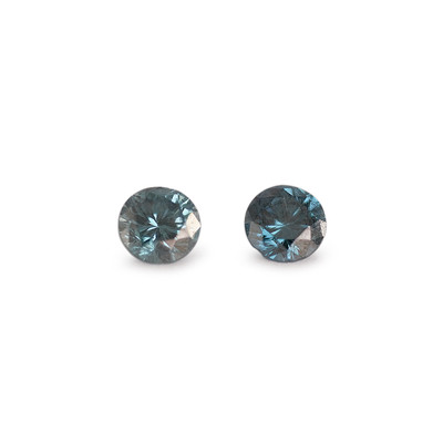 DIAMANTS BLEUS TRAITES 0.16 ct.