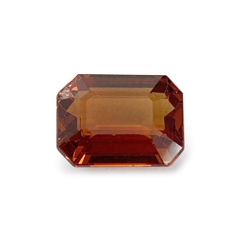 Rectangular-cut garnet, 3.40 ct. - View 1