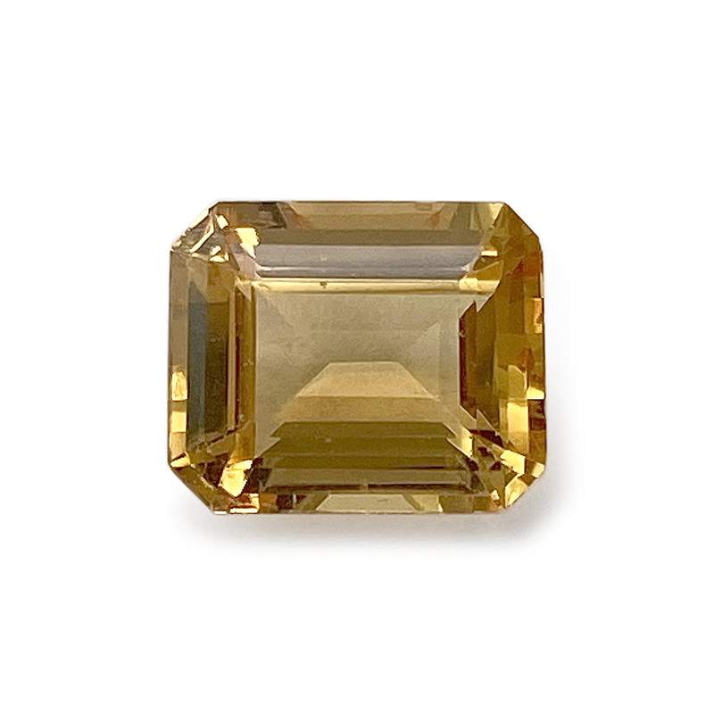 TOPAZE JAUNE rectangle pans coupés 3.58 ct. - vue 1