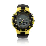 Montre homme double affichage bracelet caoutchouc - vue 1