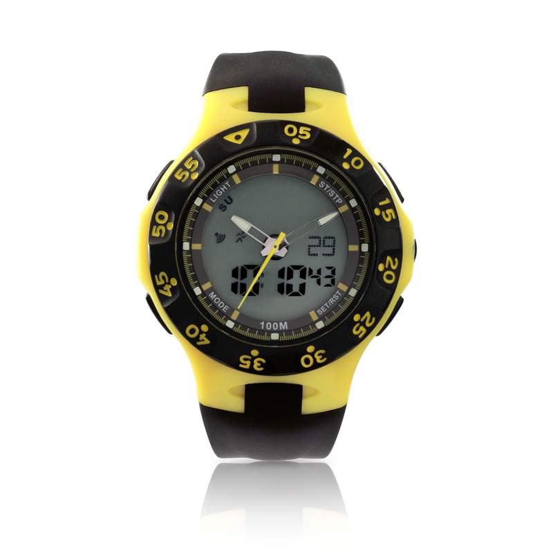 Montre homme double affichage bracelet caoutchouc - vue 1