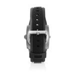 Montre et bracelet plastique noir - vue 2