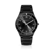 Montre homme acier noir