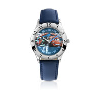 Montre Cars enfant chromée bracelet cuir disney